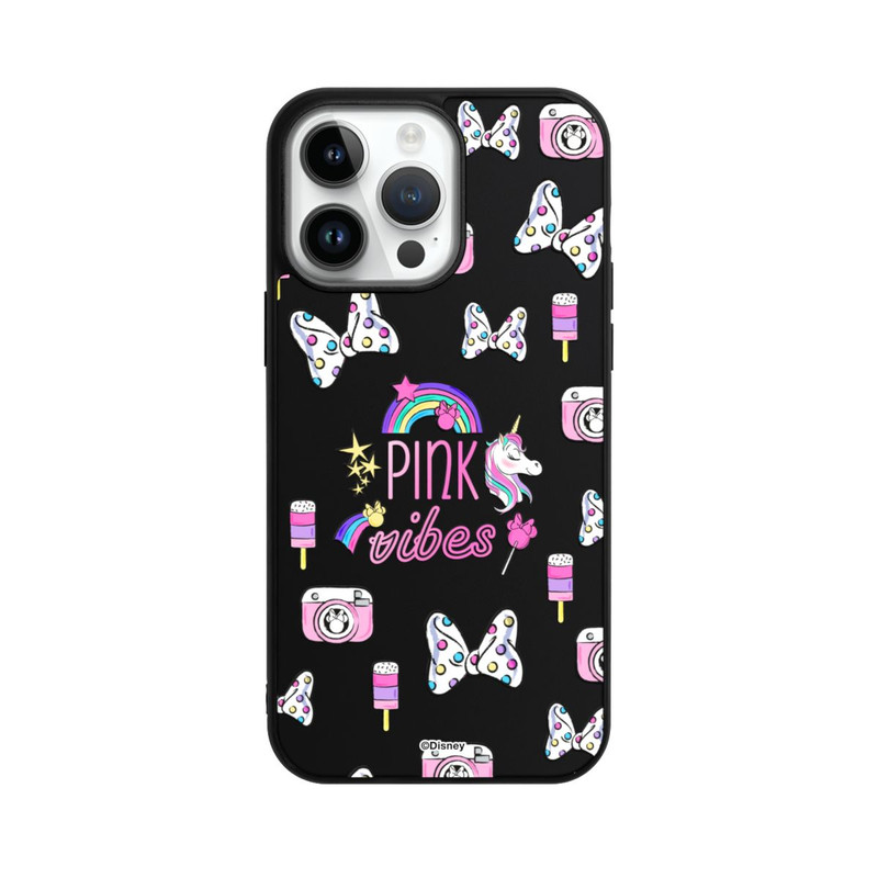 iPhone 14 Pro Max Base Case Pink Vibes Transparent