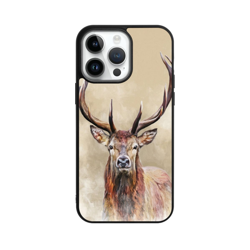 iPhone 14 Pro Max Base Case Gezeichneter Hirsch