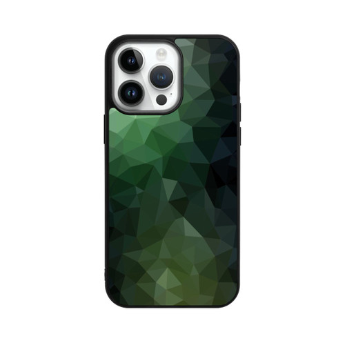 Apple iPhone 14 Pro Max Base Case Polygonal Mosaic Green