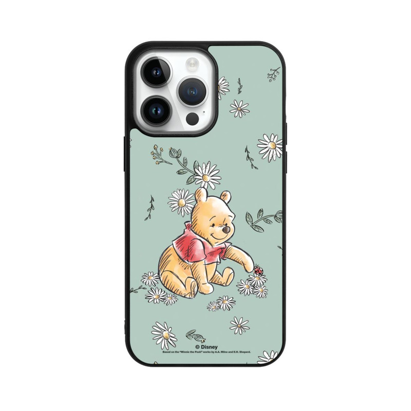iPhone 14 Pro Max Base Case Winnie Puuh Gänseblümchen und Käfer Liebe