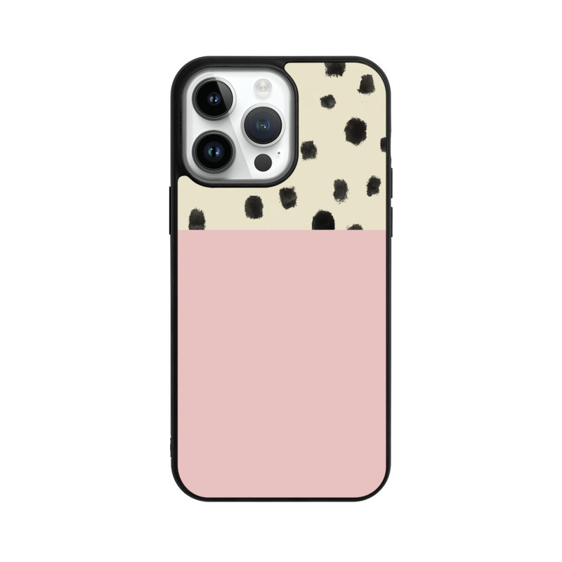 iPhone 14 Pro Max Base Case Punkte und Rosa