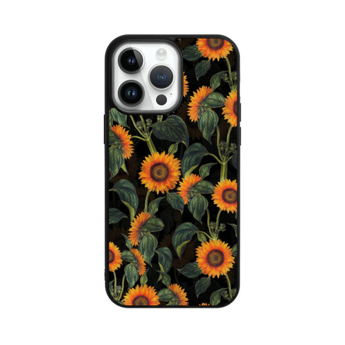 Apple iPhone 14 Pro Max Base Case Sonnenblume schwarz