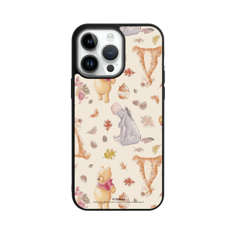 iPhone 14 Pro Max Base Case Winnie Puuh und Freunde Nostalgie-Muster