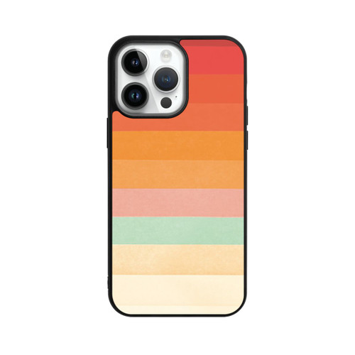 Apple iPhone 14 Pro Max Base Case Regenbogen Chevrons II