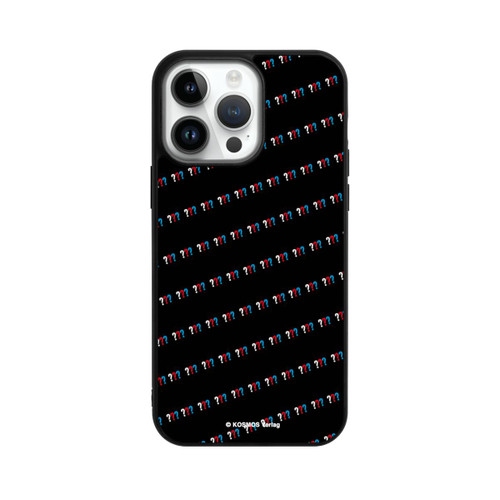 Apple iPhone 14 Pro Max Base Case Drei Fragezeichen Muster Schräg