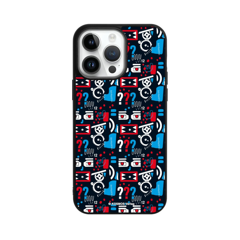 iPhone 14 Pro Max Base Case Drei Fragezeichen Wildes Muster