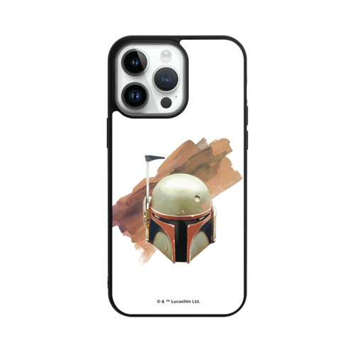Apple iPhone 14 Pro Max Base Case Boba Fett Helm Weiß