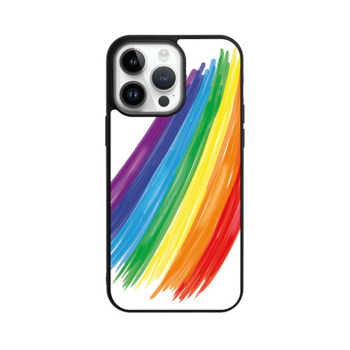 Apple iPhone 14 Pro Max Base Case Rainbow Paint Brush