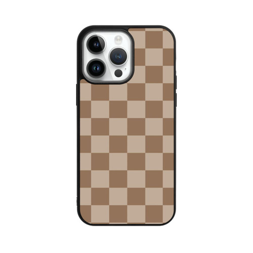 Apple iPhone 14 Pro Max Base Case Braun Karo
