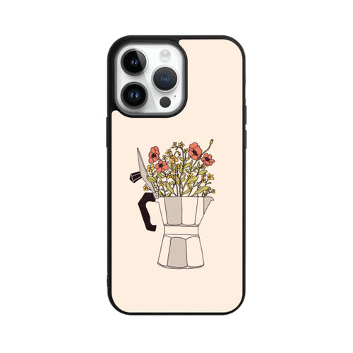 Apple iPhone 14 Pro Max Base Case Moka Blumen