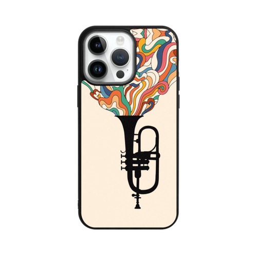 Apple iPhone 14 Pro Max Base Case Flügelhorn Jazz bunt