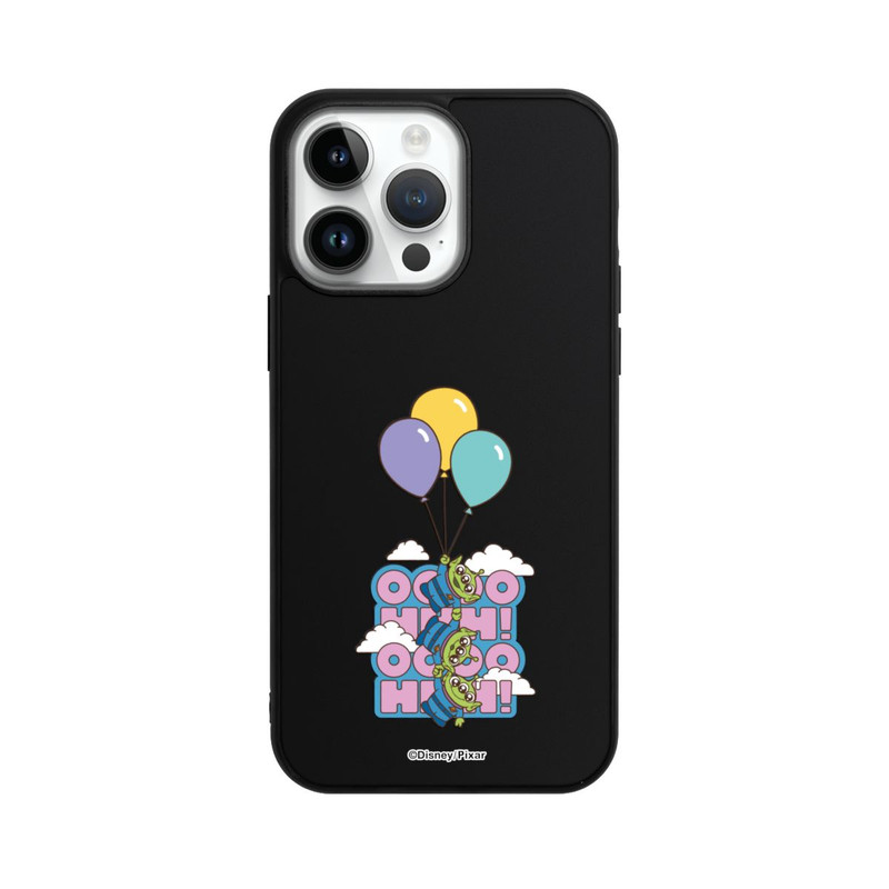 iPhone 14 Pro Max Base Case Toy Story Aliens Balloons OOOOHHH Transparent