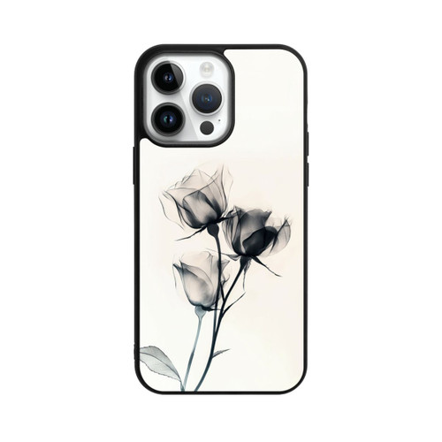 Apple iPhone 14 Pro Max Base Case Schwarze Blume