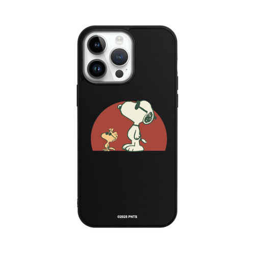 Apple iPhone 14 Pro Max Base Case Snoopy Woodstock Far Out transparent