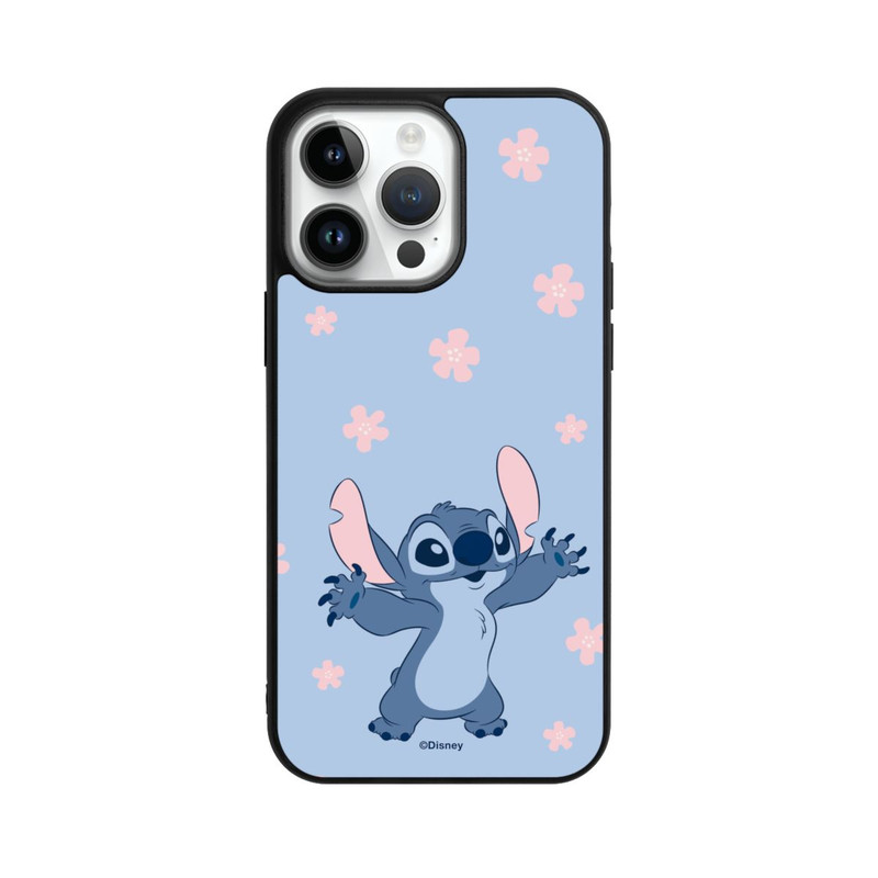 iPhone 14 Pro Max Base Case Stitch Pastel Flowers Blue