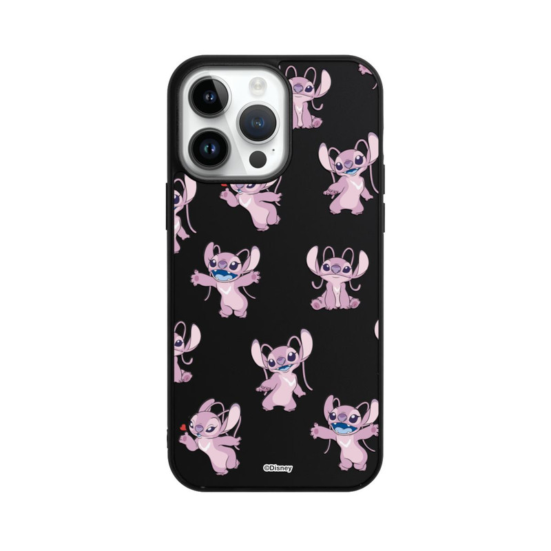 iPhone 14 Pro Max Base Case Angel Faces Pattern Transparent