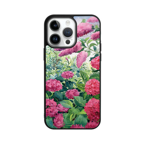 Apple iPhone 14 Pro Max Base Case Garden Hydrangeas and Buddleia by Christopher Ryland