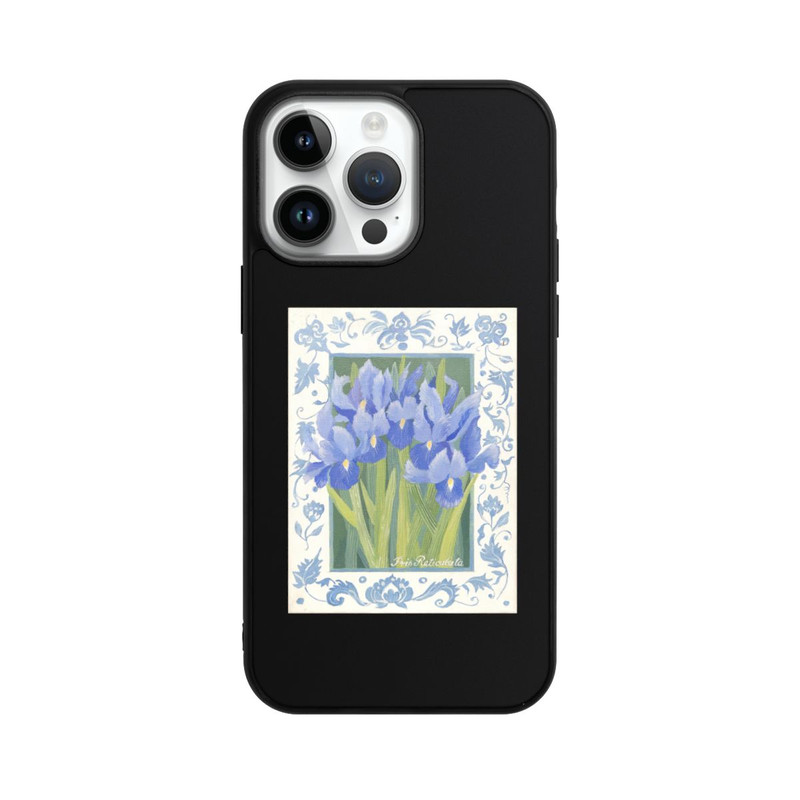 iPhone 14 Pro Max Base Case Blue Iris, by Jennifer Abbott