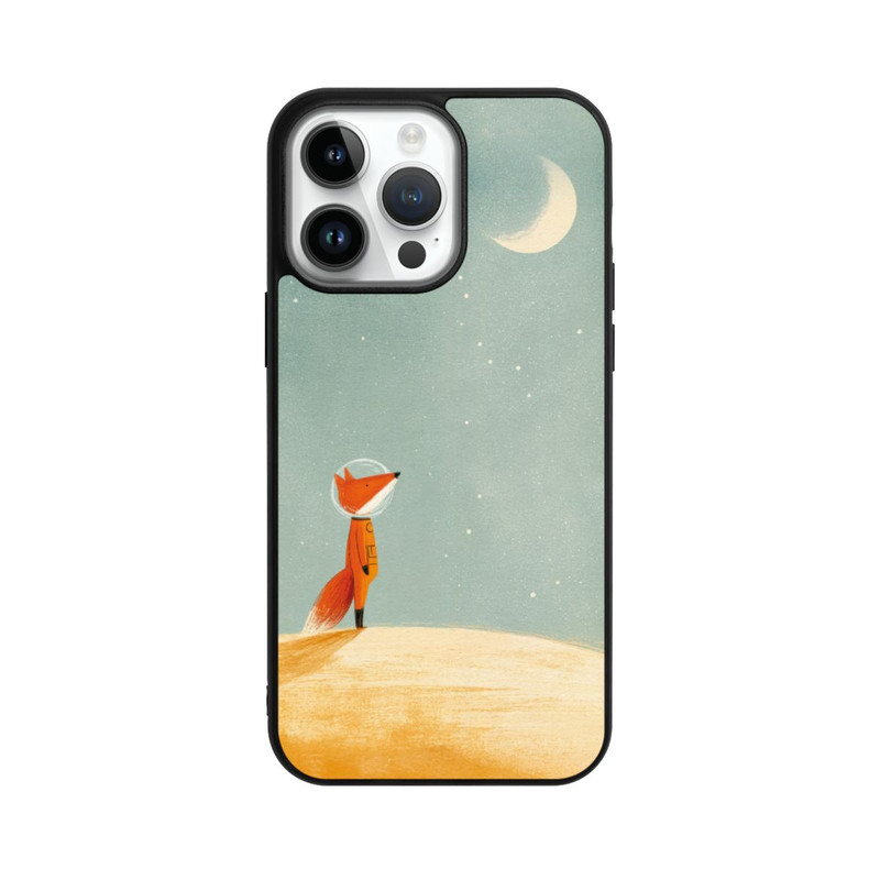 iPhone 14 Pro Max Base Case Fuchs im Mondlicht
