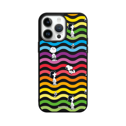 Apple iPhone 14 Pro Max Base Case Snoopy Pattern Rainbow Transparent