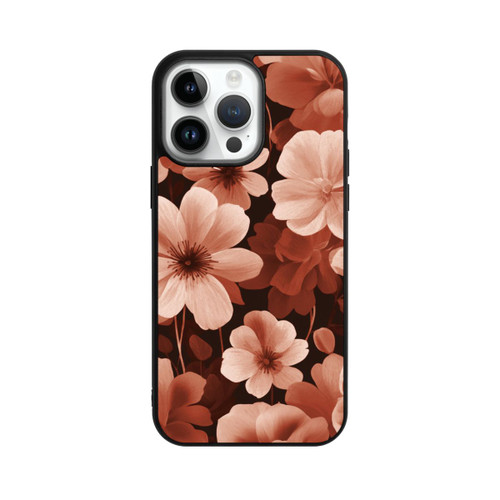 Apple iPhone 14 Pro Max Base Case Rote Negativblumen mit KI