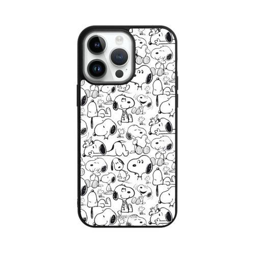 Apple iPhone 14 Pro Max Base Case Classic Snoopy Pattern White
