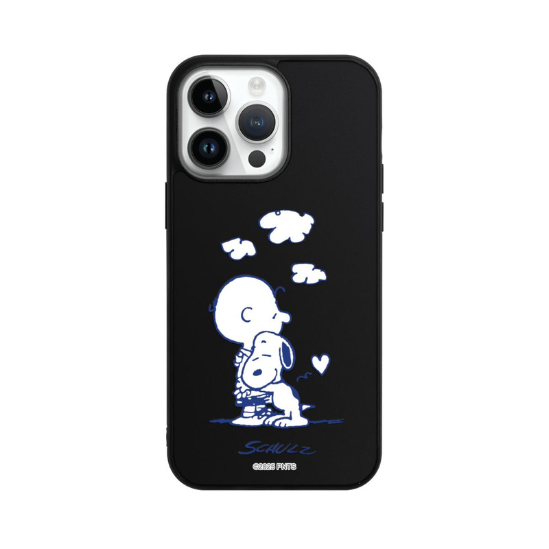 iPhone 14 Pro Max Base Case Peanuts Charlie Brown Snoopy Hug Transparent