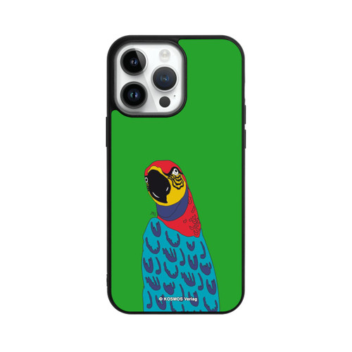 Apple iPhone 14 Pro Max Base Case Drei Fragezeichen und der Super-Papagei