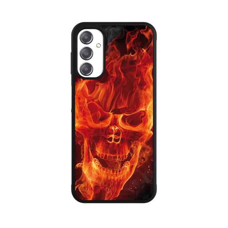 Galaxy A14 5G Base Case Burning Skull