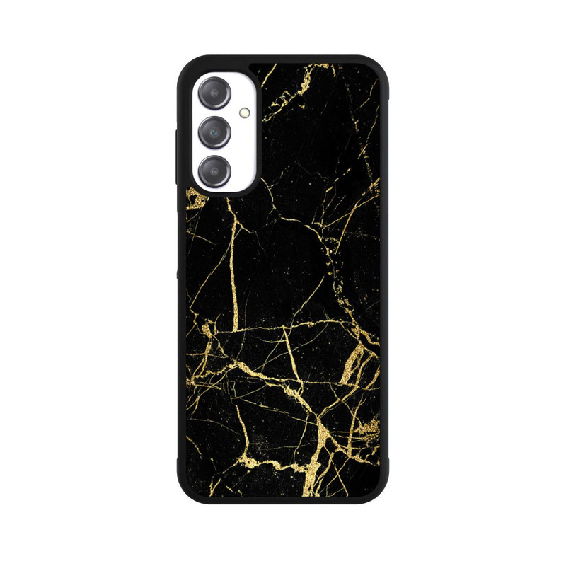 Galaxy A14 5G Base Case Schwarzgoldener Marmor-Look