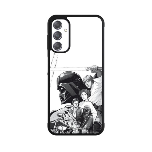 Samsung Galaxy A14 5G Base Case StarWars Charaktere - Schwarz-Weiß