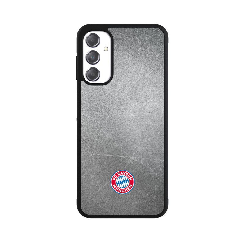Galaxy A14 5G Base Case Klassisches FCB Logo Klein - Bunt auf Metalllook