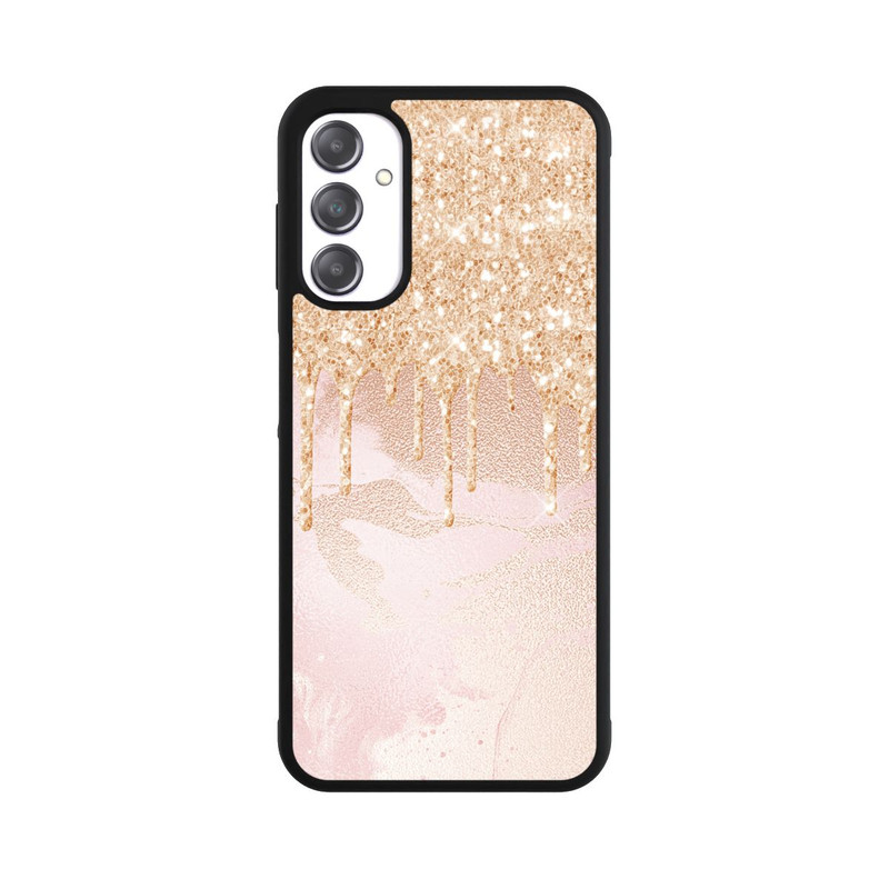 Galaxy A14 5G Base Case  Roségoldener Glitzer Tropfen Look