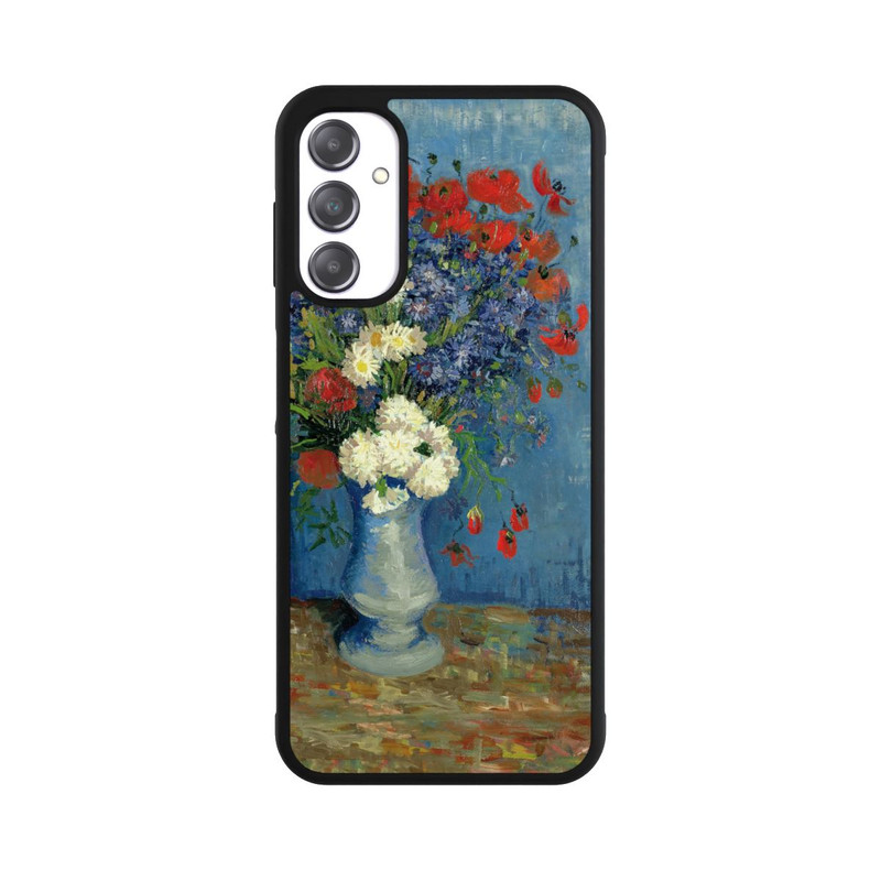 Galaxy A14 5G Base Case Stillleben Vase mit Kornblumen und Mohnblumen von Vincent Van Gogh