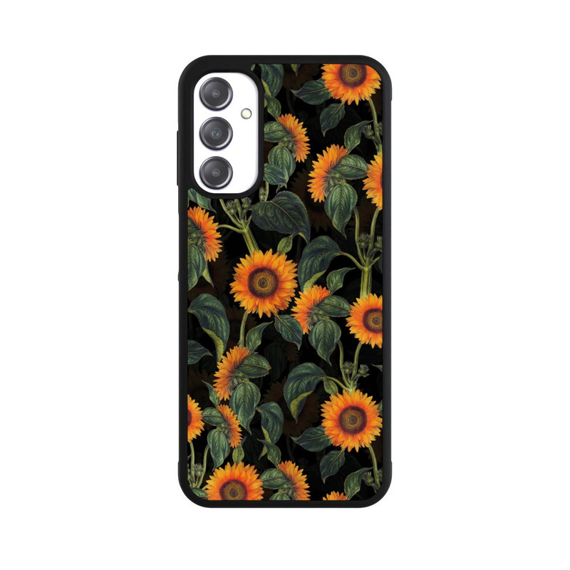 Galaxy A14 5G Base Case Sonnenblume schwarz