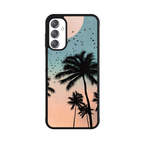 Samsung Galaxy A14 5G Base Case Sonnenaufgang Palmen