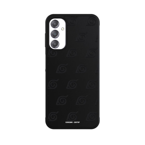 Samsung Galaxy A14 5G Base Case Schwarzes Konoha-Muster Transparent