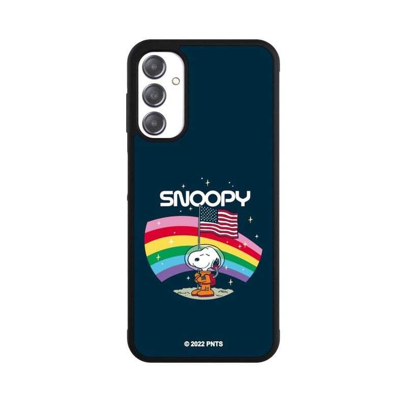 Galaxy A14 5G Base Case Snoopy Weltraumreisender Regenbogen