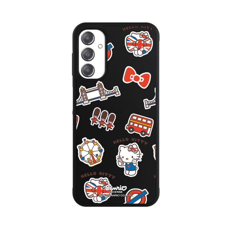 Galaxy A14 5G Base Case Hello Kitty Londoner Abzeichen Transparent