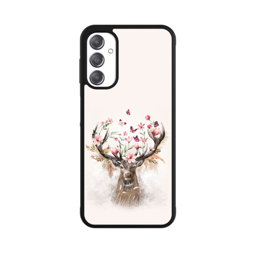 Samsung Galaxy A14 5G Base Case Hirsch Blumen Geweih