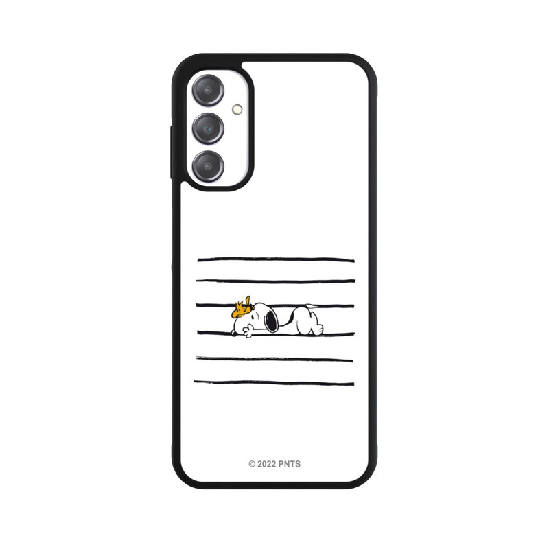 Galaxy A14 5G Base Case Snoopy Woodstock Streifen