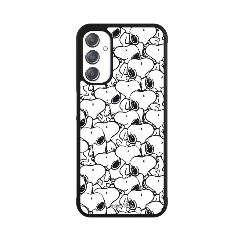 Galaxy A14 5G Base Case Snoopy Muster Schwarz und Weiß