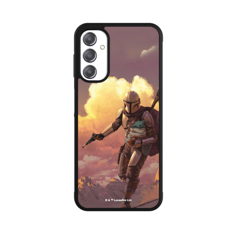 Galaxy A14 5G Base Case Der Mandalorianer und Grogu Sonnenguntergang Wolken