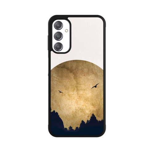 Samsung Galaxy A14 5G Base Case Zwei Vögel vor Mond