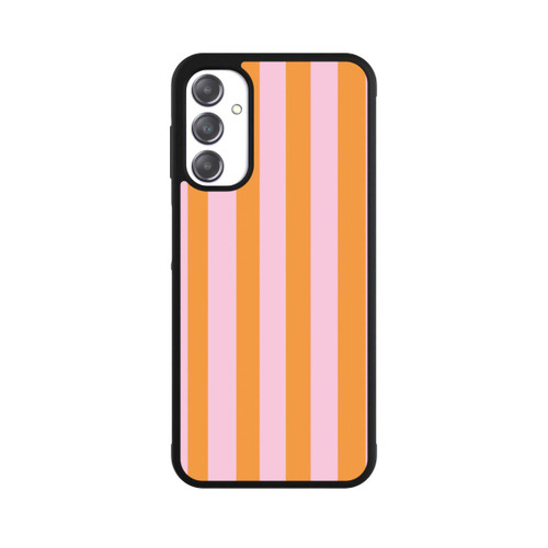 Samsung Galaxy A14 5G Base Case Orange Rosa Streifen