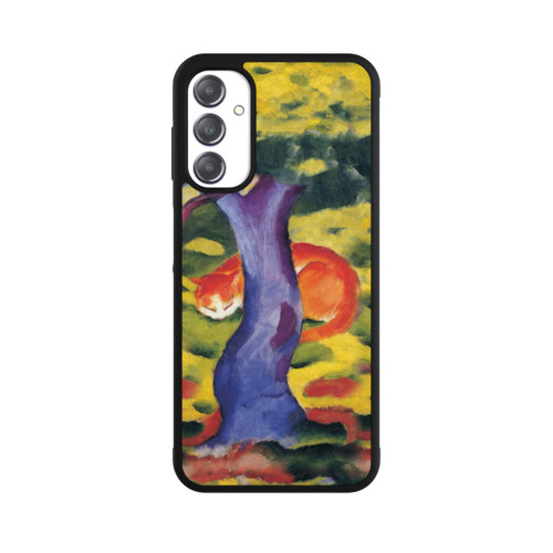 Samsung Galaxy A14 5G Base Case Katze hinter Einem Baum von Franz Marc