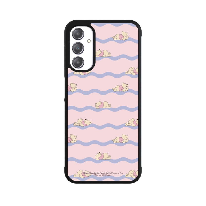 Galaxy A14 5G Base Case Winnie the Pooh Pink Waves