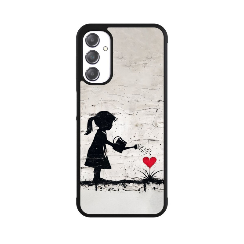 Galaxy A14 5G Base Case Girl Watering Bunch of Flowers 