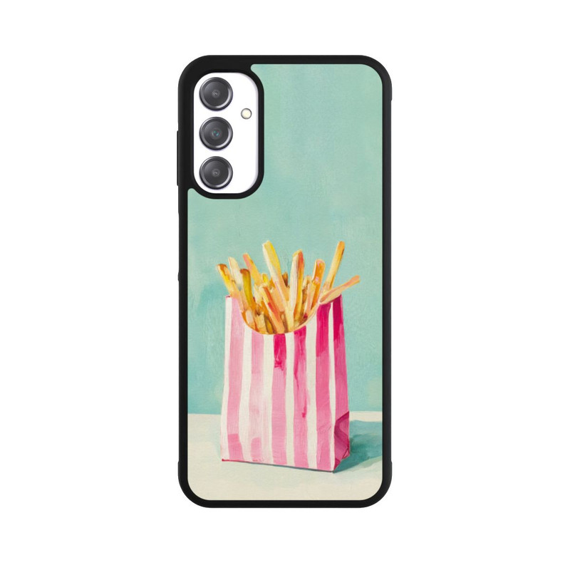 Galaxy A14 5G Base Case Retro Pommes Blau Watercolor