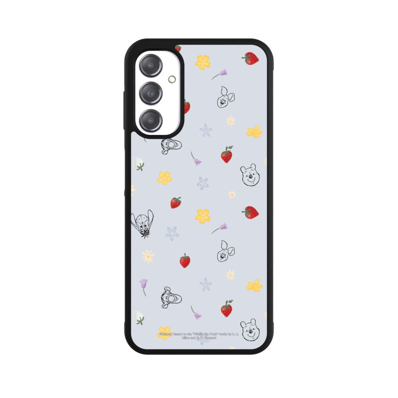 Galaxy A14 5G Base Case Winnie Puuh und Freunde Erdbeer Muster Blau